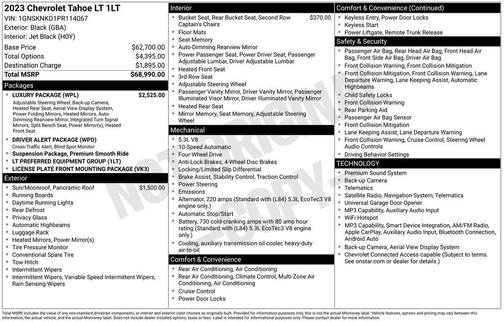 2023 Chevrolet Tahoe LT