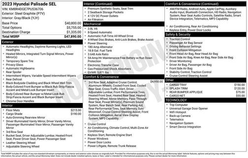 2023 Hyundai PALISADE SEL