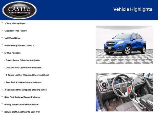 Brilliant Blue Metallic 2015 Chevrolet Trax LT