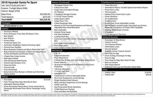 2018 Hyundai Santa Fe Sport 2.4L