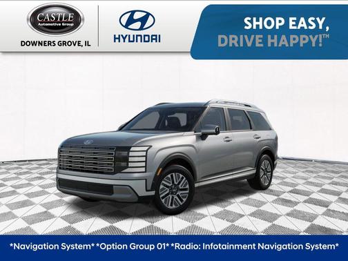 Typhoon Silver Metallic 2026 Hyundai Palisade Hybrid SEL Premium 8P