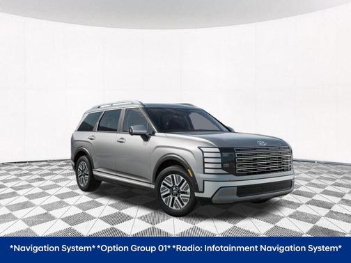 Typhoon Silver Metallic 2026 Hyundai Palisade Hybrid SEL Premium 8P