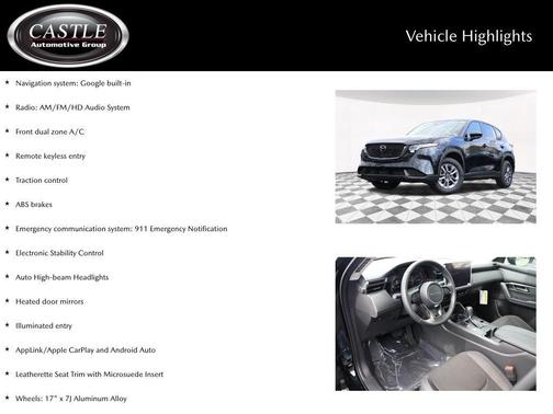 Jet Black Mica 2026 Mazda CX-5 2.5 S Select Package