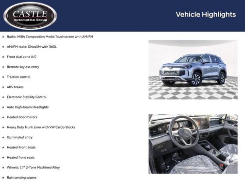 pyrite silver metallic 2026 Volkswagen Tiguan 2.0T S 4MOTION