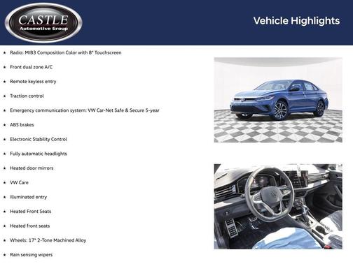 Monterey Blue Pearl 2026 Volkswagen Jetta 1.4T S