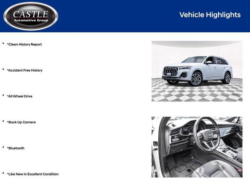 White 2025 Audi Q7 55 Premium Plus