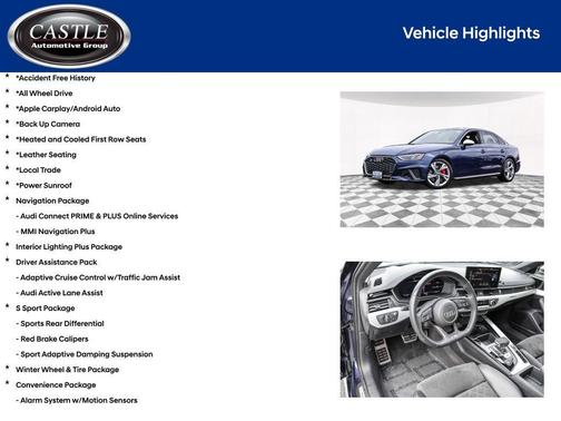 Navarra Blue Metallic 2020 Audi S4 3.0T Prestige