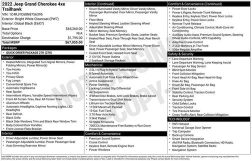 2022 Jeep Grand Cherokee 4xe Trailhawk