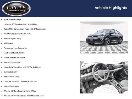 Deep Black Pearl 2026 Volkswagen Jetta 1.4T SE