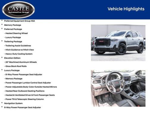 Sterling Metallic 2023 GMC Acadia AWD SLT