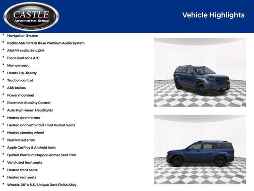 Atlantis Blue 2026 Hyundai SANTA FE HEV Calligraphy