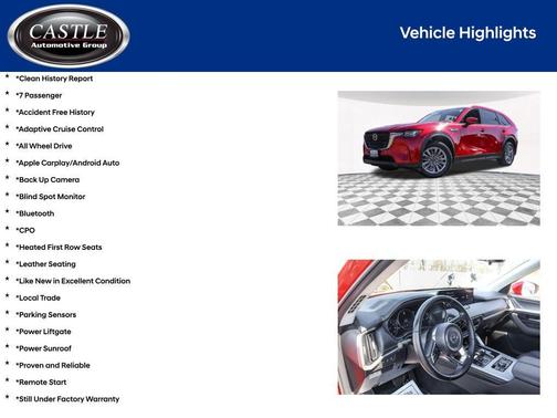 Soul Red Crystal Metallic 2025 Mazda CX-90 3.3 Turbo Preferred