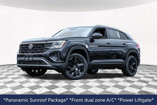 deep black pearl 2026 Volkswagen Atlas Cross Sport 2.0T SE w/Technology 4MOTION