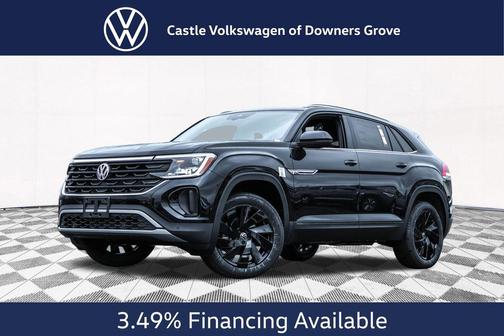 deep black pearl 2026 Volkswagen Atlas Cross Sport 2.0T SE w/Technology 4MOTION