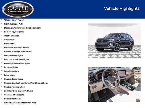 Deep Black Pearl 2026 Volkswagen Atlas 2.0T SE w/Technology 4MOTION