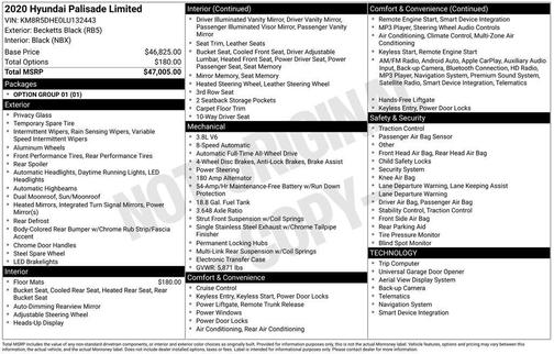 2020 Hyundai PALISADE Limited