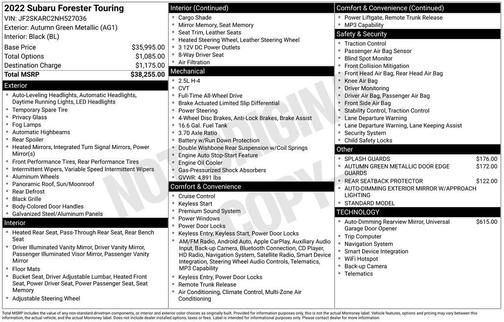 2022 Subaru Forester Touring