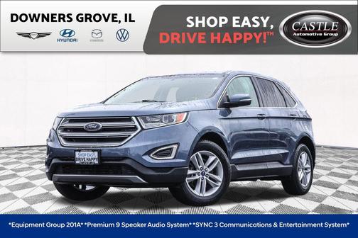 Blue Metallic 2018 Ford Edge SEL