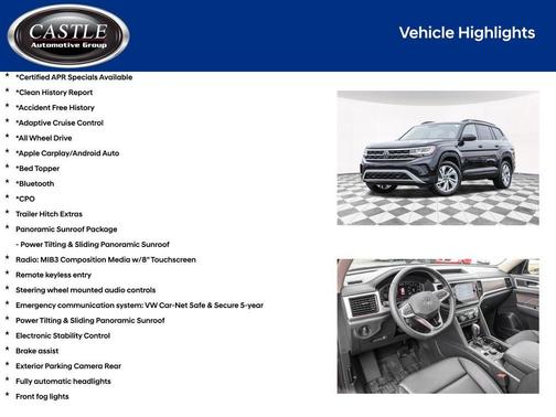 Deep Black 2023 Volkswagen Atlas 3.6L SE w/Technology