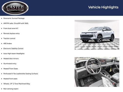 Pure White 2026 Volkswagen Tiguan 2.0T SE 4MOTION