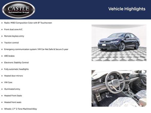 Deep Black Pearl 2026 Volkswagen Jetta 1.4T S