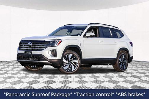 Opal White Pearl 2026 Volkswagen Atlas 2.0T SE w/Technology 4MOTION
