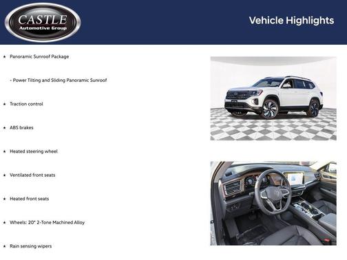 Opal White Pearl 2026 Volkswagen Atlas 2.0T SE w/Technology 4MOTION