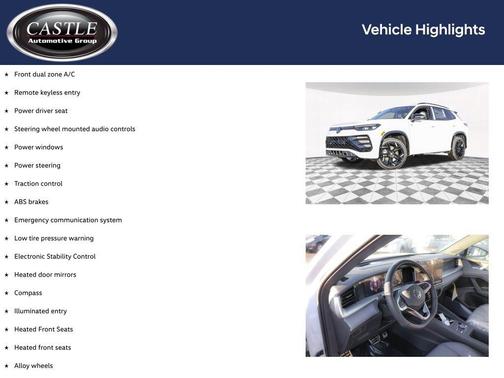 opal white pearl 2026 Volkswagen Tiguan 2.0T SE R-Line Black 4MOTION
