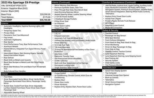2023 Kia Sportage SX-Prestige