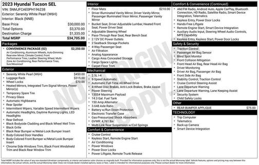 2023 Hyundai TUCSON SEL