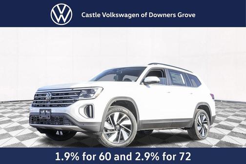 Opal White Pearl 2026 Volkswagen Atlas 2.0T SE w/Technology 4MOTION