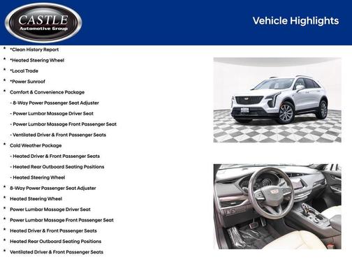 Crystal White Tricoat 2023 Cadillac XT4 Sport