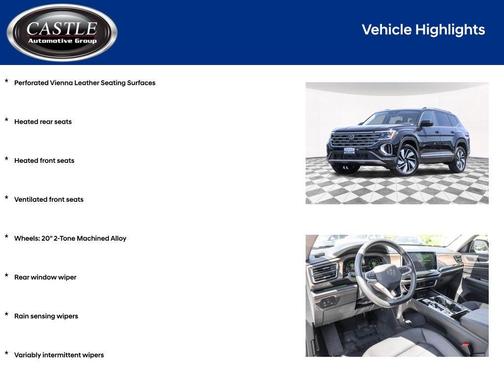 deep black pearl 2026 Volkswagen Atlas 2.0T SEL