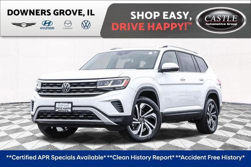 Opal White Pearl 2023 Volkswagen Atlas 3.6L SEL