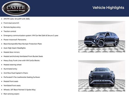deep black pearl 2026 Volkswagen Atlas Peak Edition