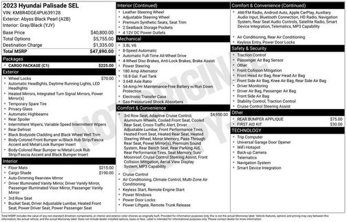 2023 Hyundai PALISADE SEL