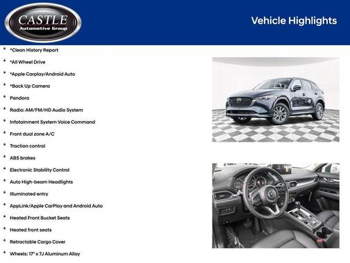 Deep Crystal Blue Mica 2025 Mazda CX-5 2.5 S Select Package