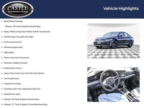 Deep Black Pearl 2026 Volkswagen Jetta 1.4T SE