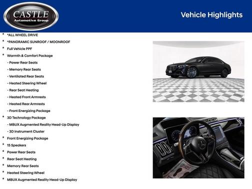 Black Matte 2022 Mercedes-Benz S-Class 4MATIC