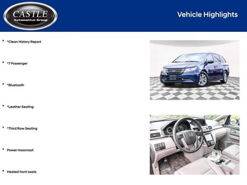 Obsidian Blue Pearl 2016 Honda Odyssey EX-L