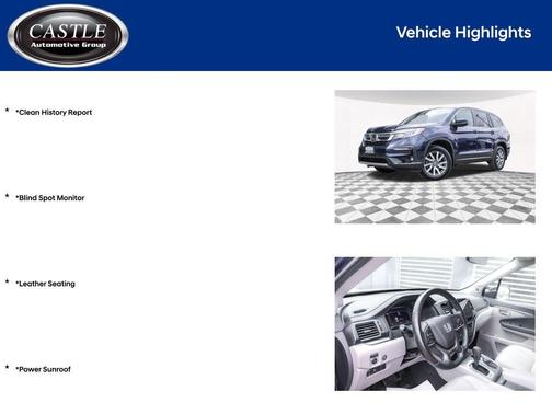 Blue 2019 Honda Pilot EX-L