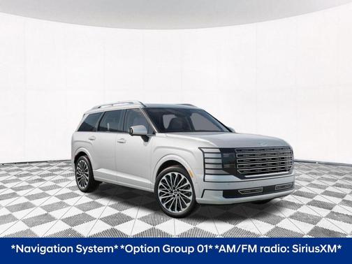 Creamy White Pearl 2026 Hyundai Palisade Hybrid Calligraphy