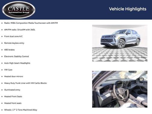 platinum gray metallic 2026 Volkswagen Tiguan 2.0T S