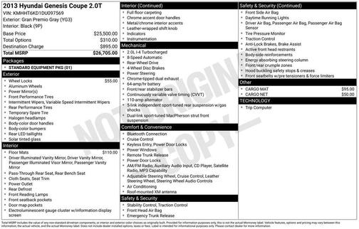 2013 Hyundai Genesis Coupe 2.0T