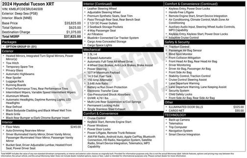 2024 Hyundai TUCSON XRT