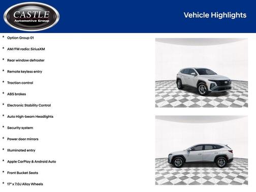 Serenity White Pearl 2026 Hyundai TUCSON SE