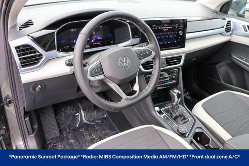 Platinum Gray Metallic 2025 Volkswagen Taos 1.5T SE