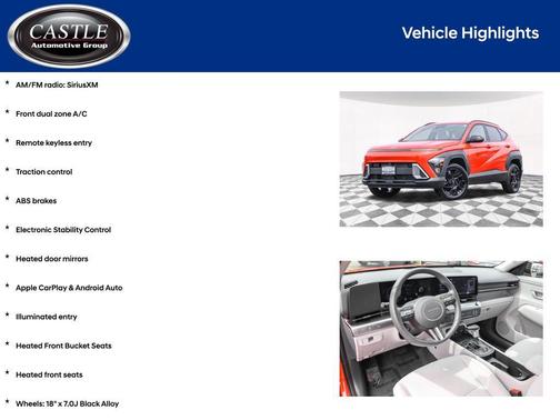 Soultronic Orange Pearl 2026 Hyundai KONA SEL Sport