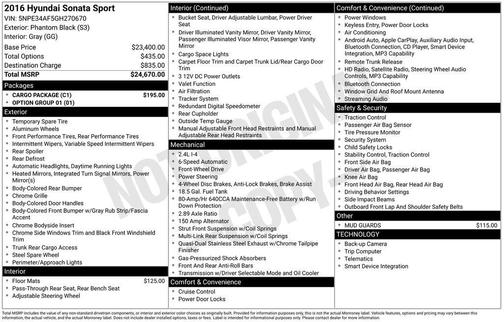 2016 Hyundai SONATA Sport
