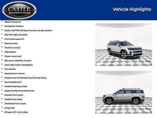 Serenity White 2027 Hyundai SANTA FE Limited